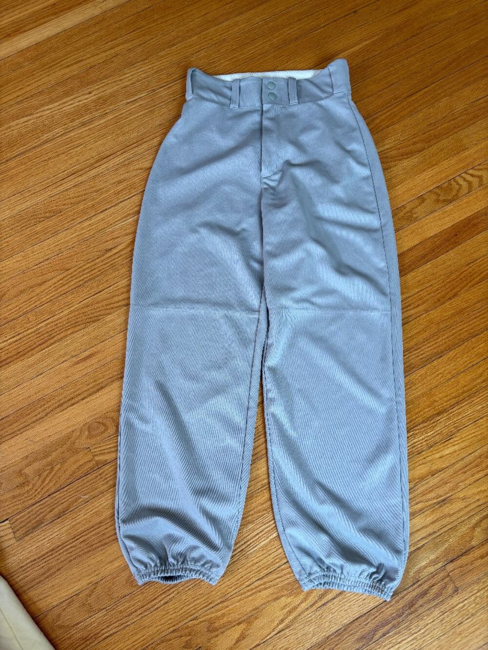 Alleson Athletic Cropped Baseball Pants - Light Grey, Small